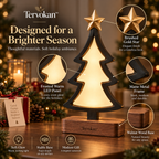 Tervokan™ StarLume Tree — Modern Lighted Christmas Desktop Décor