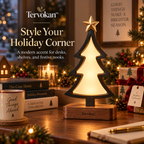 Tervokan™ StarLume Tree — Modern Lighted Christmas Desktop Décor