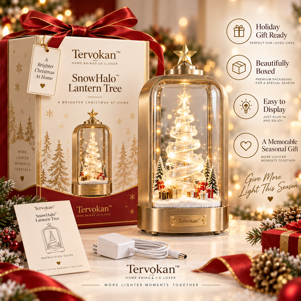 Tervokan™Lantern Tree — Illuminated Christmas Tabletop Décor