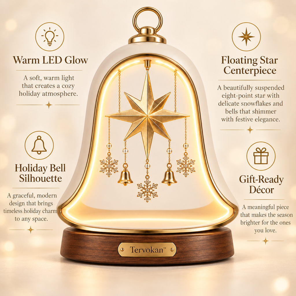 Tervokan™ Aurora Bell Christmas Lantern