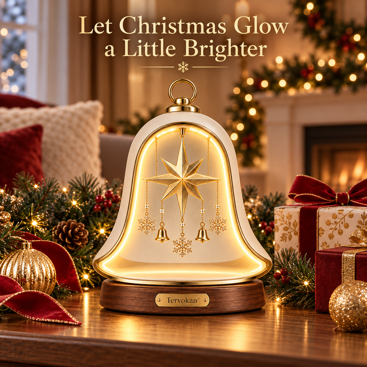 Tervokan™ Aurora Bell Christmas Lantern