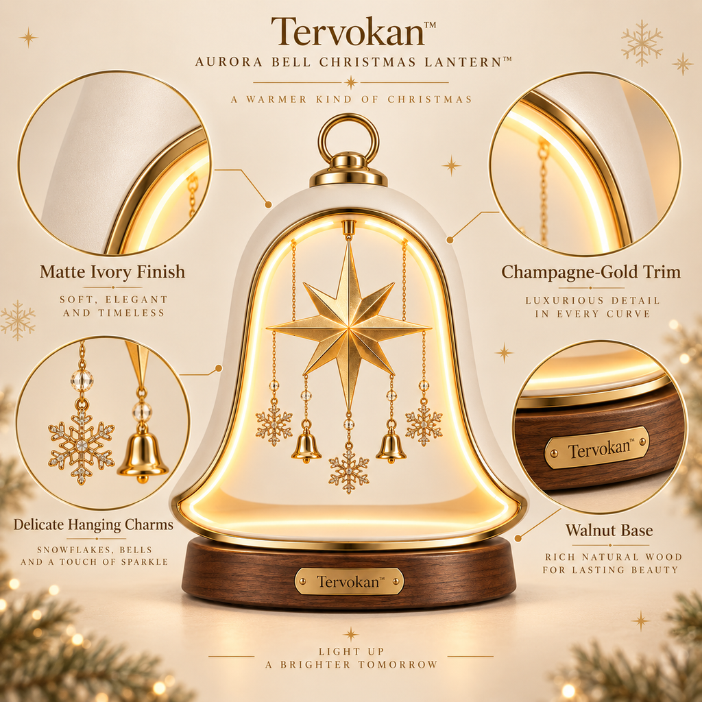 Tervokan™ Aurora Bell Christmas Lantern