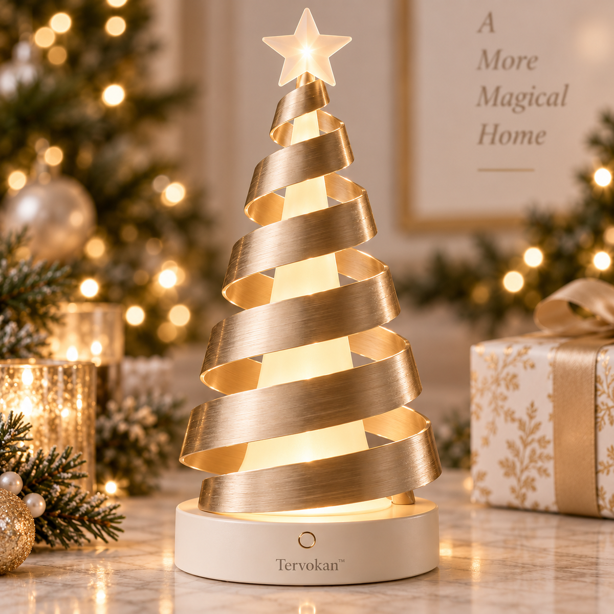 Tervokan™ LumaSpire Holiday Lantern Tree