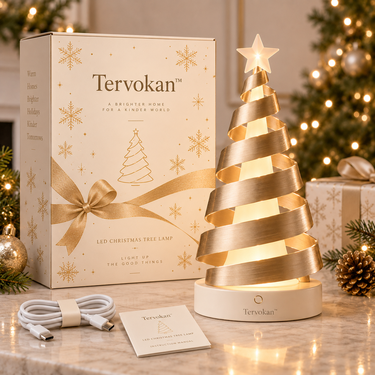 Tervokan™ LumaSpire Holiday Lantern Tree