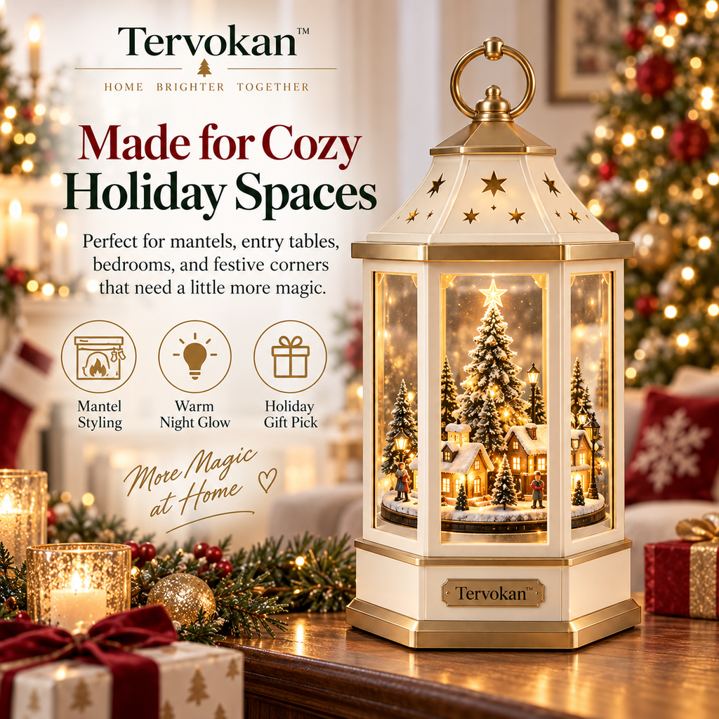 Tervokan™ GlowSpire Rotating Christmas Lantern
