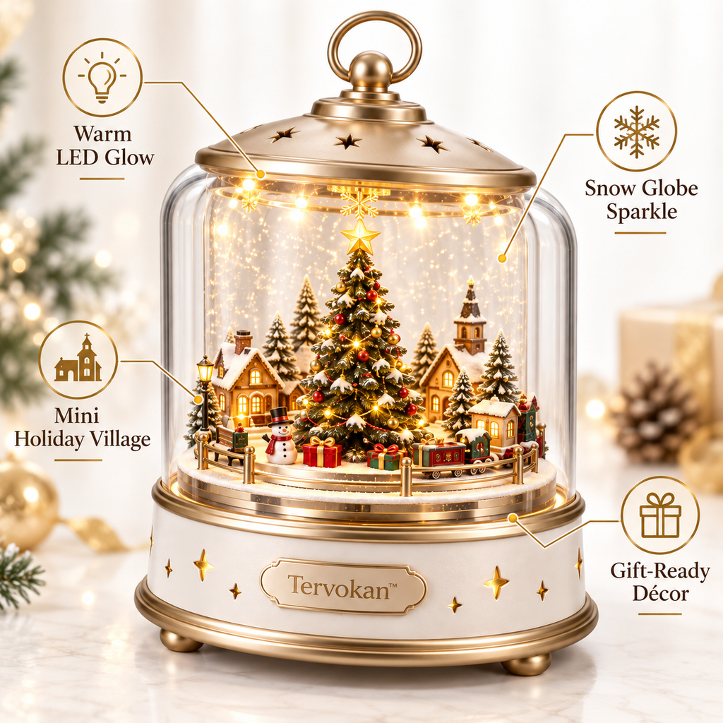 Tervokan™ Enchanted Christmas Village Glow Lantern
