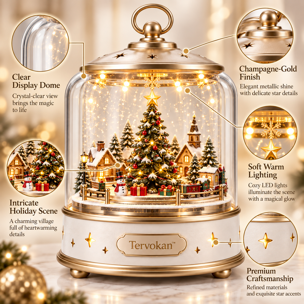 Tervokan™ Enchanted Christmas Village Glow Lantern