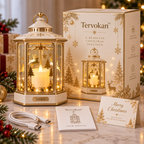 Tervokan™ Golden Reindeer Carousel Christmas Lantern